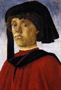 BOTTICELLI, Sandro Portrait of a Young Man oil painting